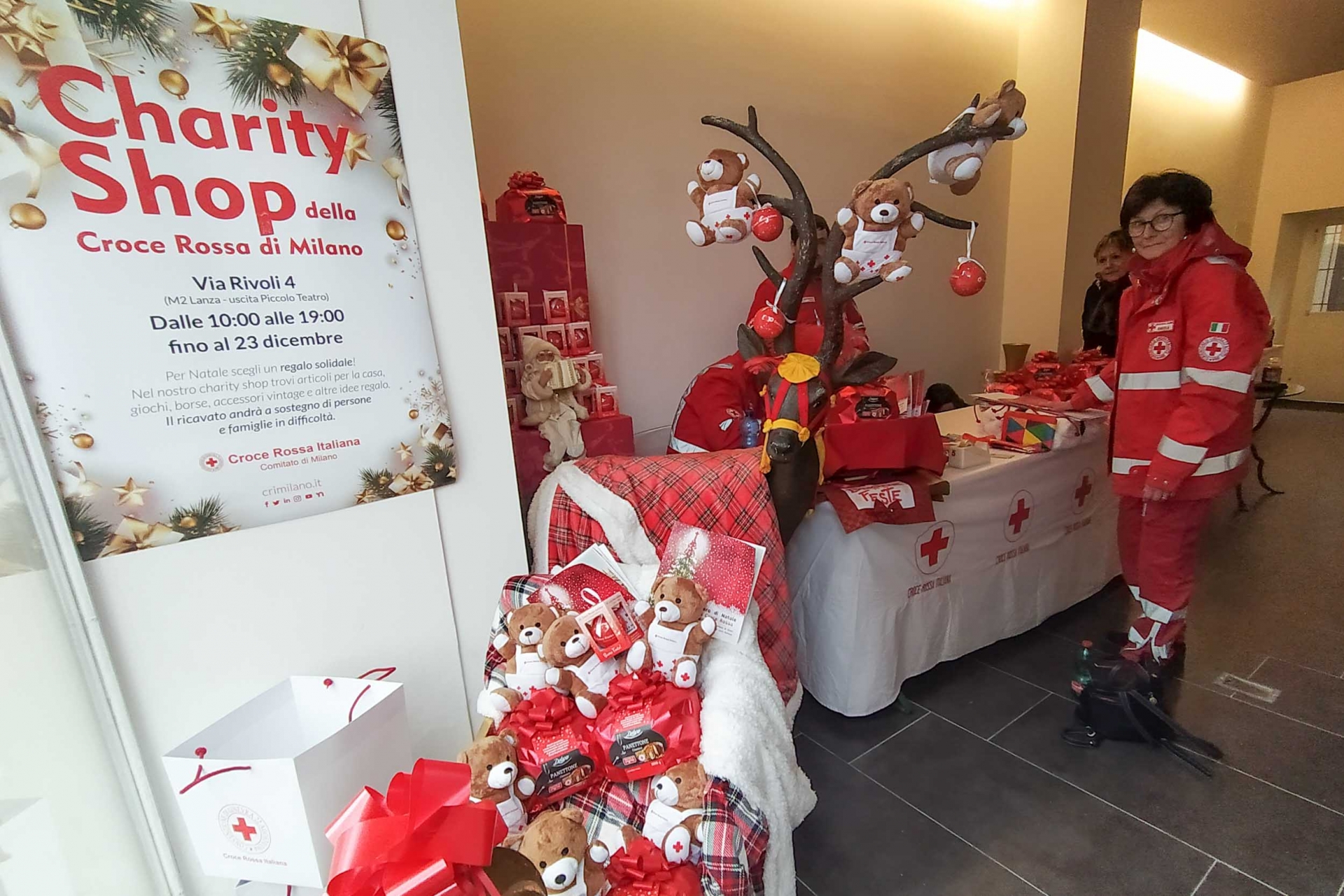 In via Rivoli 4 apre il Charity Shop della Croce Rossa di Milano